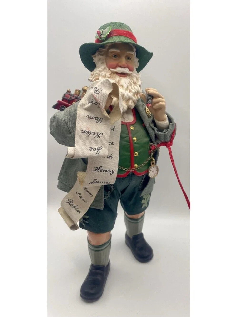 1998 Clothtique Possible Dreams Santa Christmas In The Alps #713171 w/ Box